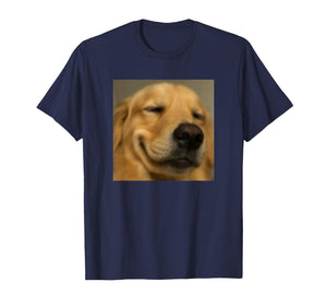Funny Cute Sleepy Golden Retriever Blurry Photo T-Shirt