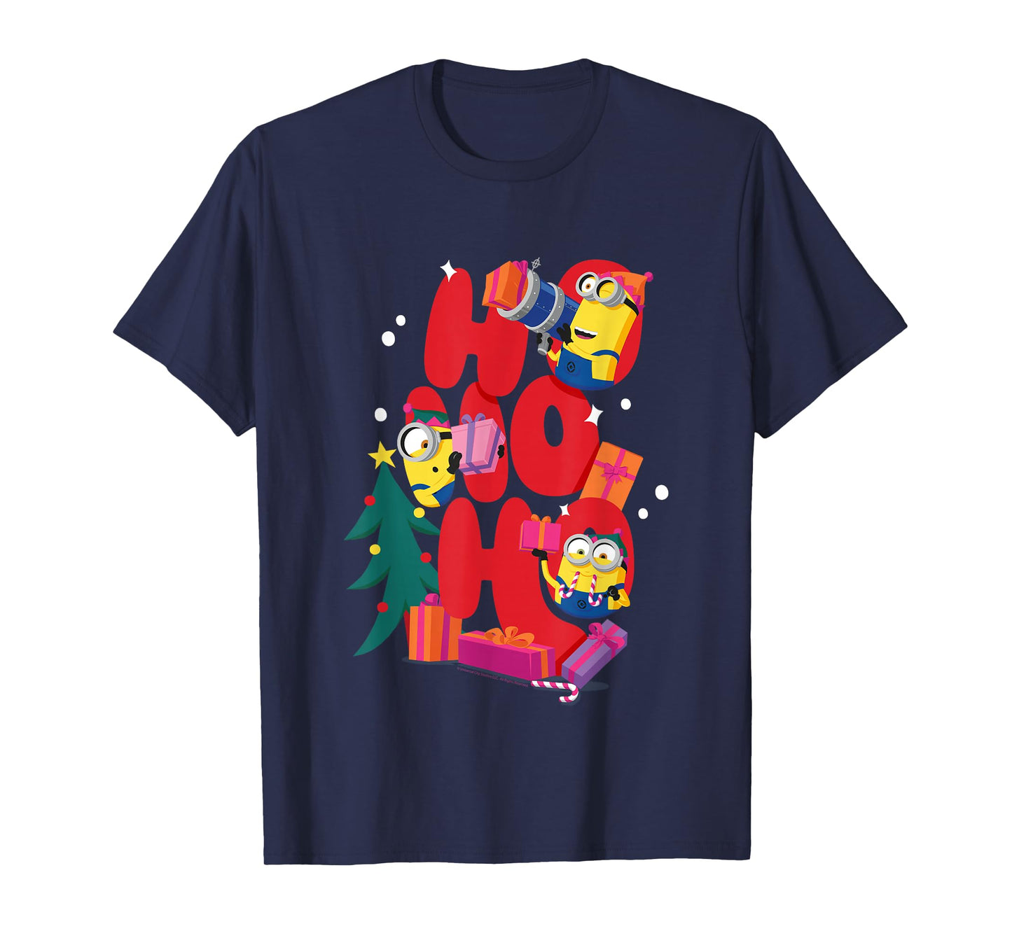 Ho Ho Ho Minions Christmas Fun Cheer T-Shirt