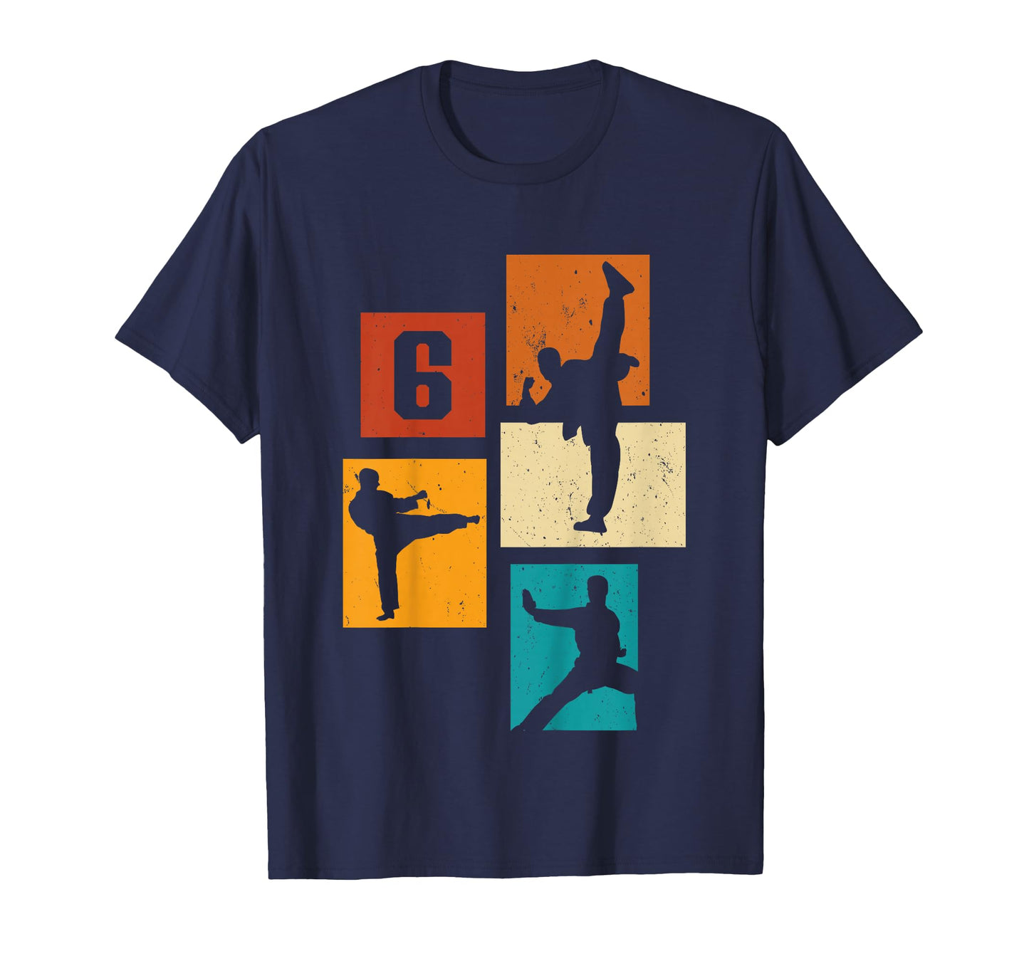 6th Birthday Karate Taekwondo 6 Years Old Boy Martial Arts T-Shirt