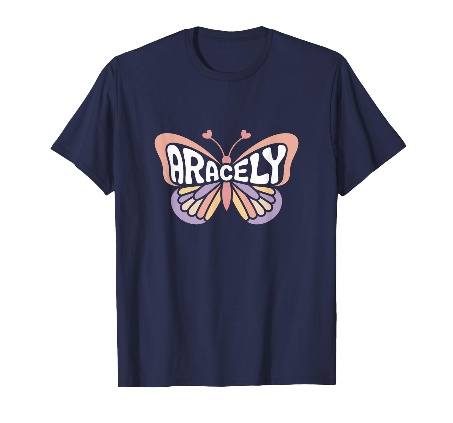 Aracely Butterfly - Personalized Cute Name Word Art T-Shirt