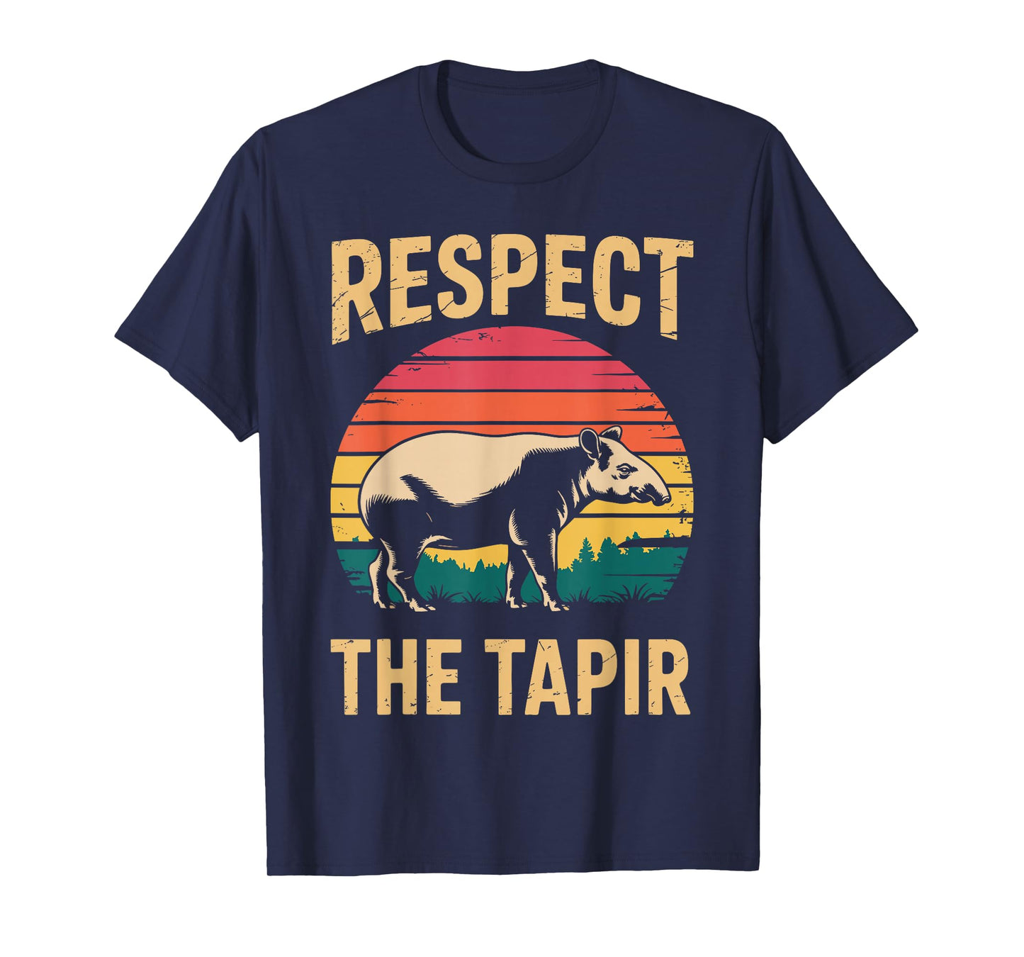 Funny Tapir Art for Men Women Zoo Animal Zookeeper Tapir T-Shirt