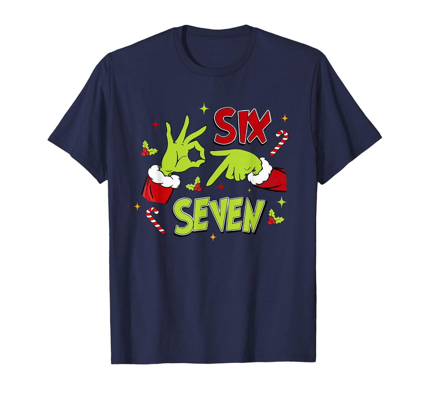 67 Meme Humor 6-7 Funny Six Seven Christmas T-Shirt