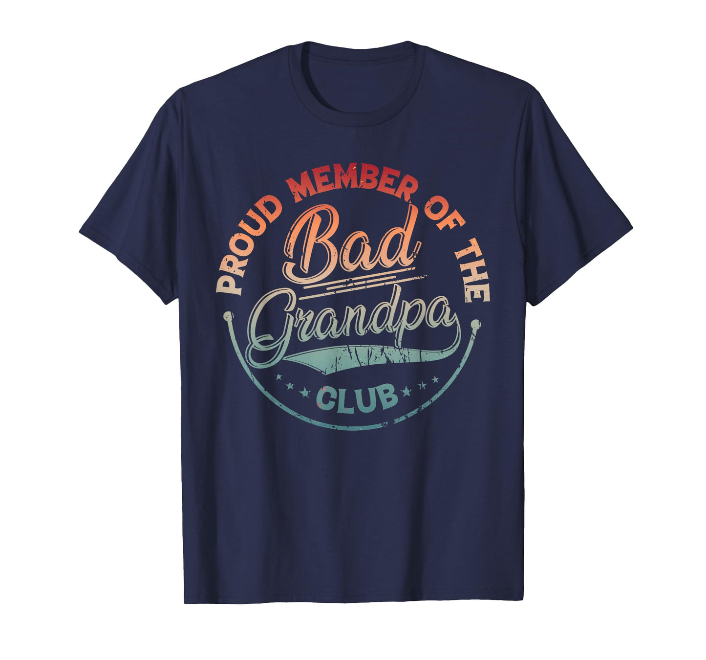 Proud MemberOf Grandpa Club Vintage Father's Day T-Shirt