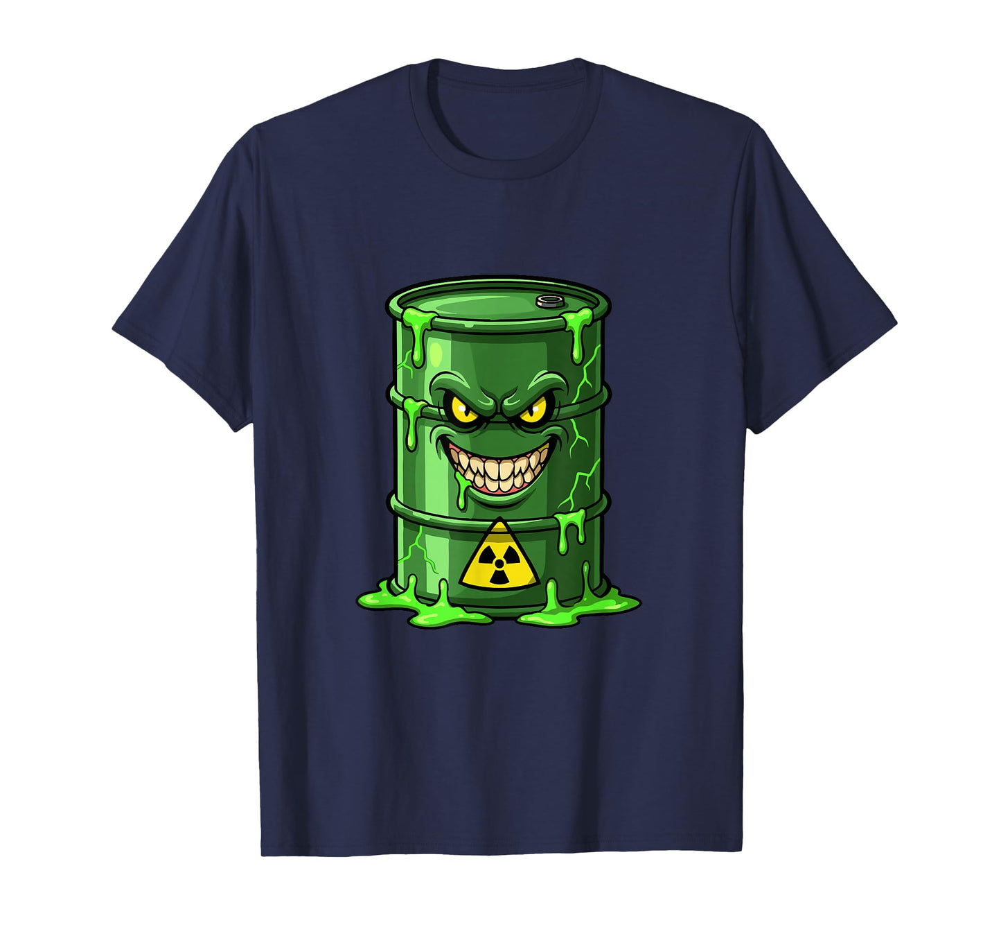Evil Radioactive Toxic Barrel Nuclear Waste Slime T-Shirt