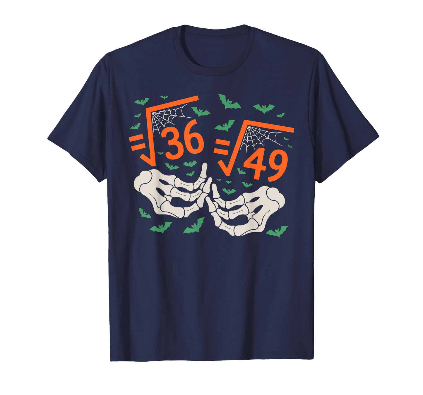 6 7 Halloween Math Square Root 67 Meme Gen Alpha Six Seven T-Shirt