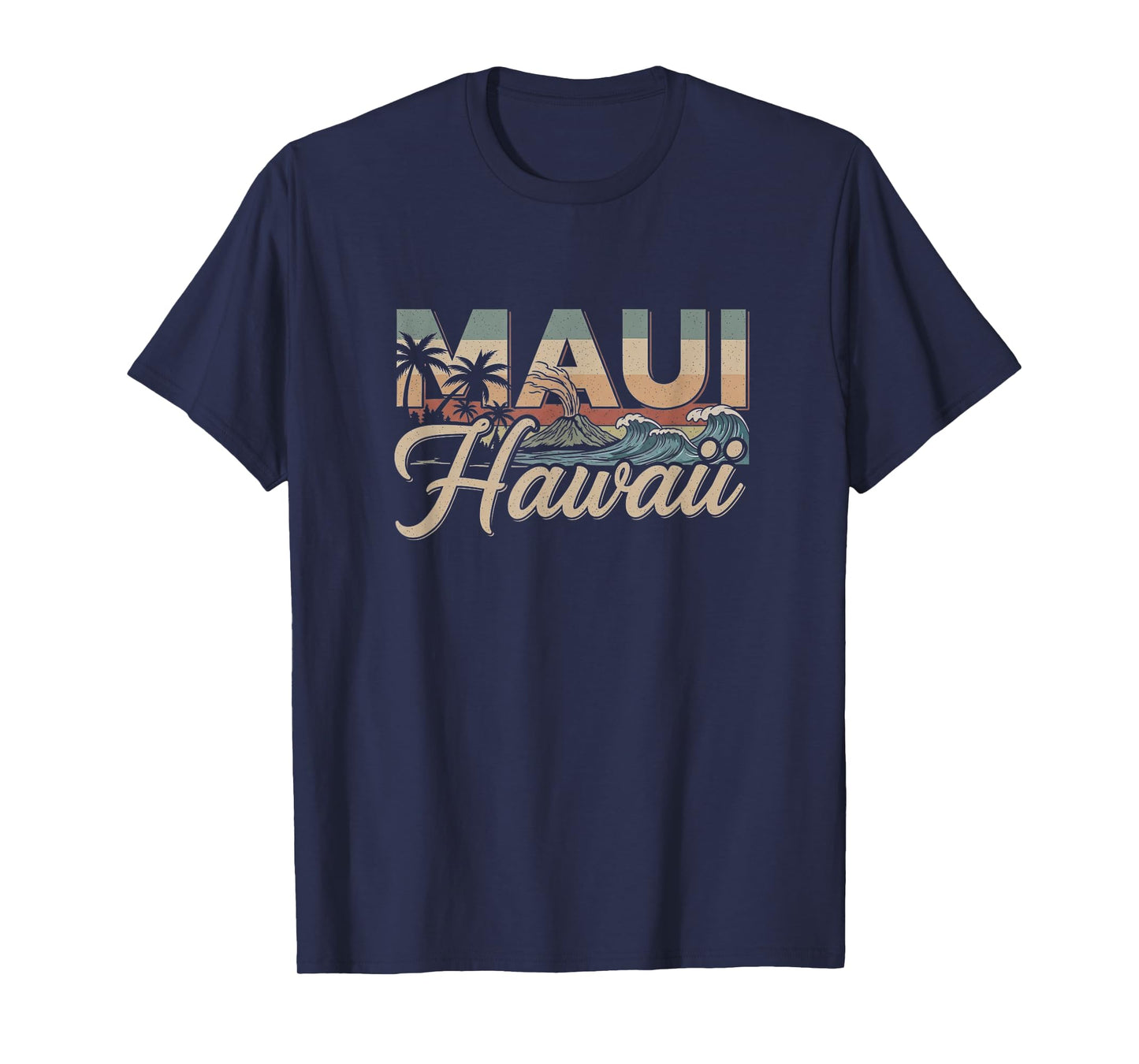 Retro Maui Hawaii Artwork Hawaiian T-Shirt
