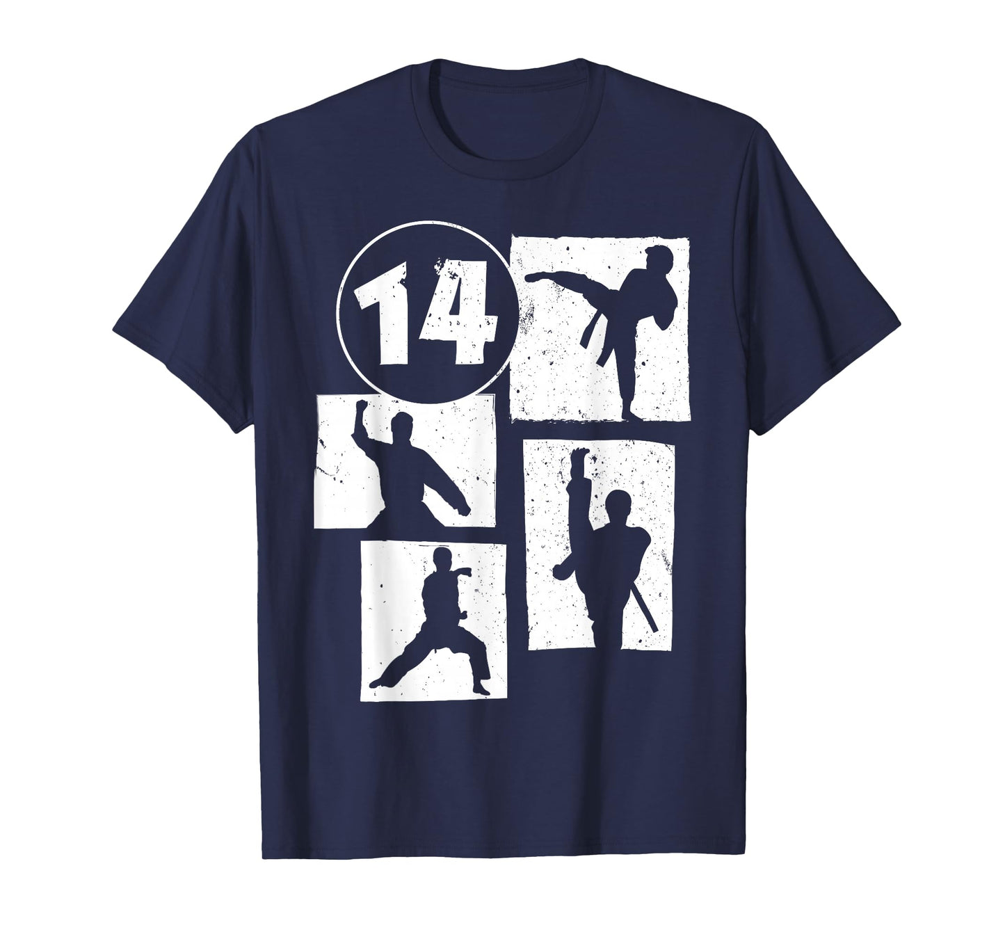 14th Birthday Karate Taekwondo 14 Years Old Boy Martial Arts T-Shirt