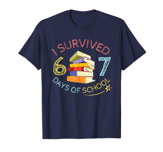 I Survived 67 Days of School Funny 67 Meme Teacher Student T-Shirt