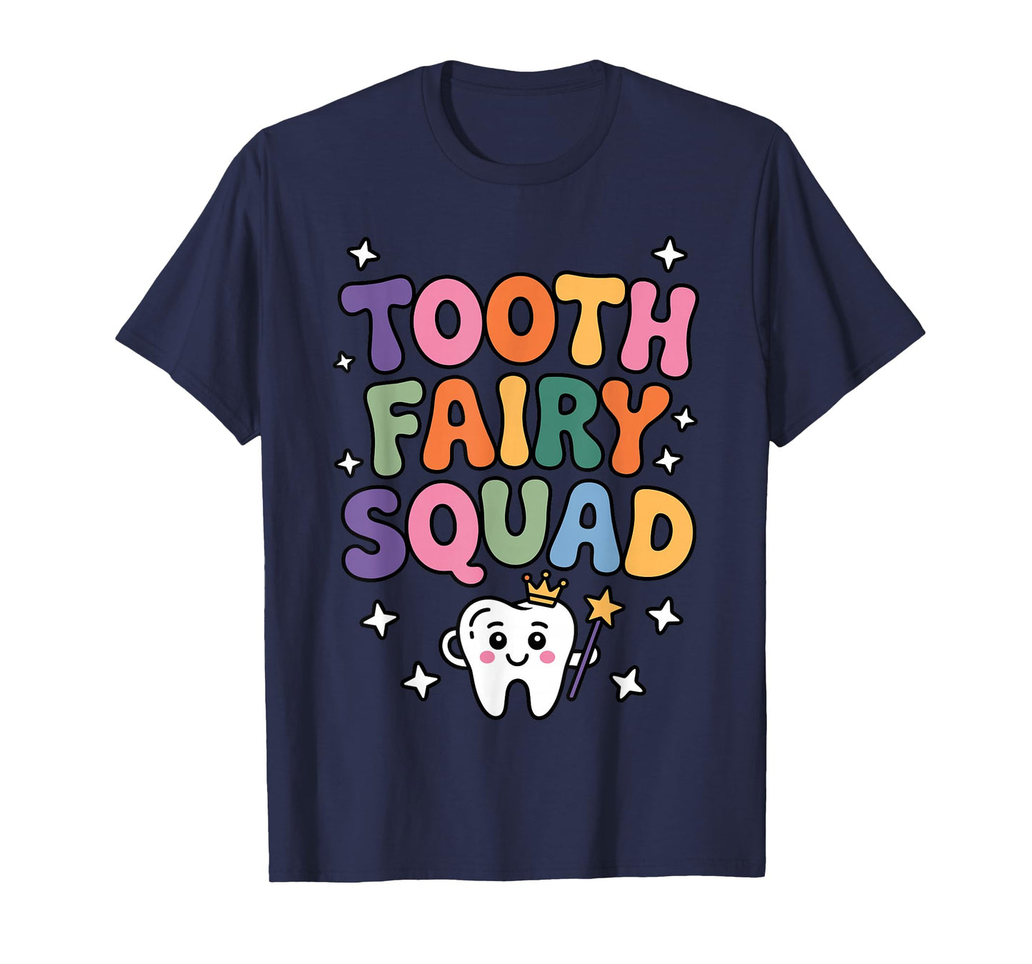 Cute Tooth Fairy Costume for Men Women Kids Teeth Toothfairy T-Shirt