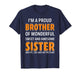 A Proud Brother of Wonderful Sweet Awesome Sister Christmas T-Shirt