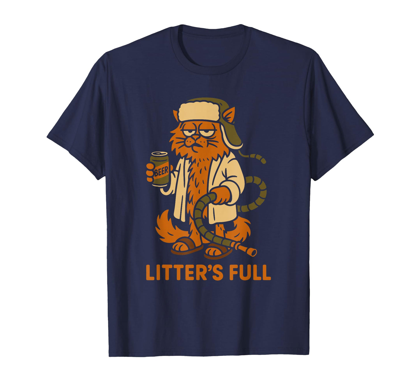 Litter’s Full Funny Cat Lovers Christmas Xmas T-Shirt
