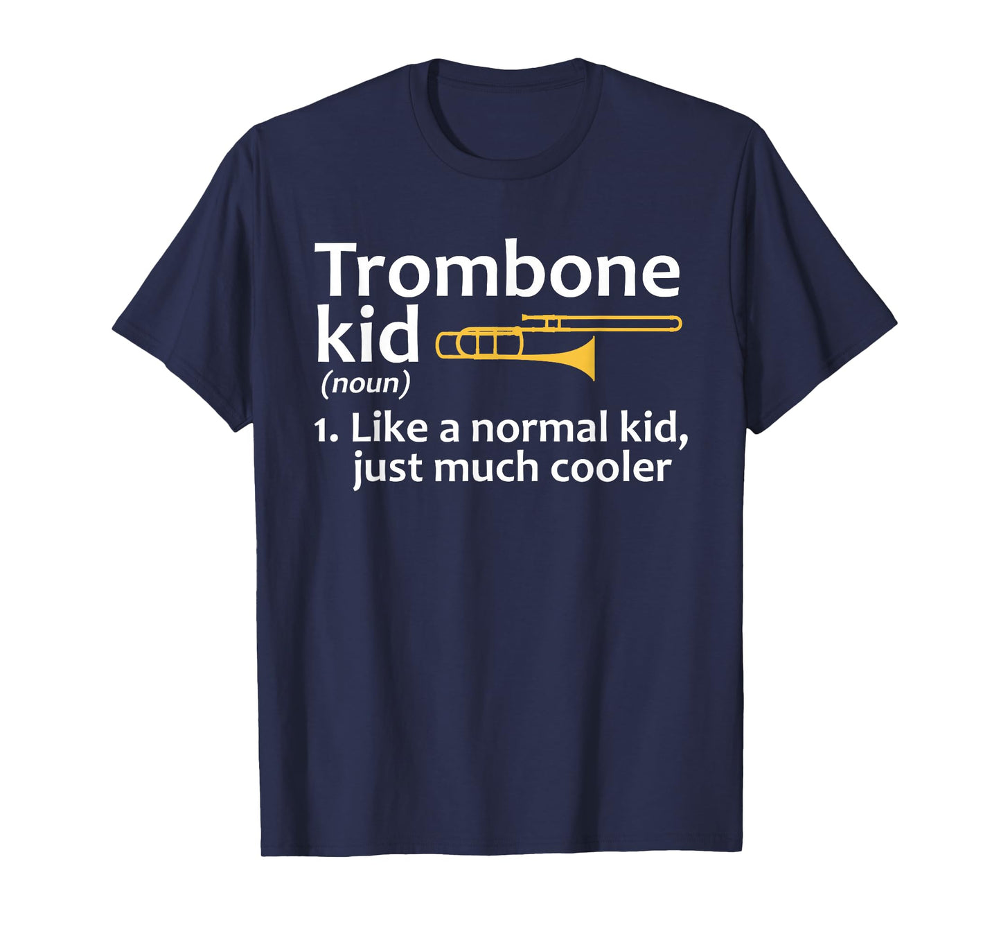 Trombone Art for Kids Boys Girls Instrument Trombone Player T-Shirt
