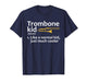 Trombone Art for Kids Boys Girls Instrument Trombone Player T-Shirt