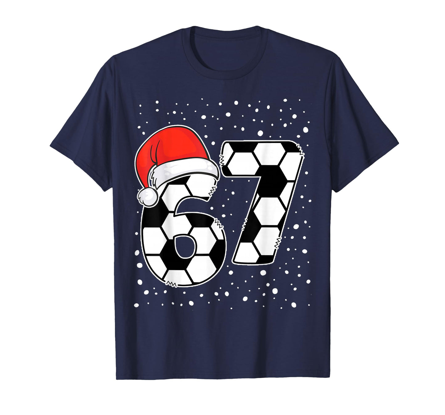 Christmas Football 67 Meme for Boys Girls Gen Alpha Trend T-Shirt