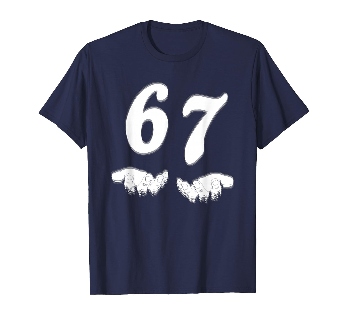 Number 67 Matching Six Seven Meme Funny Halloween Costume T-Shirt
