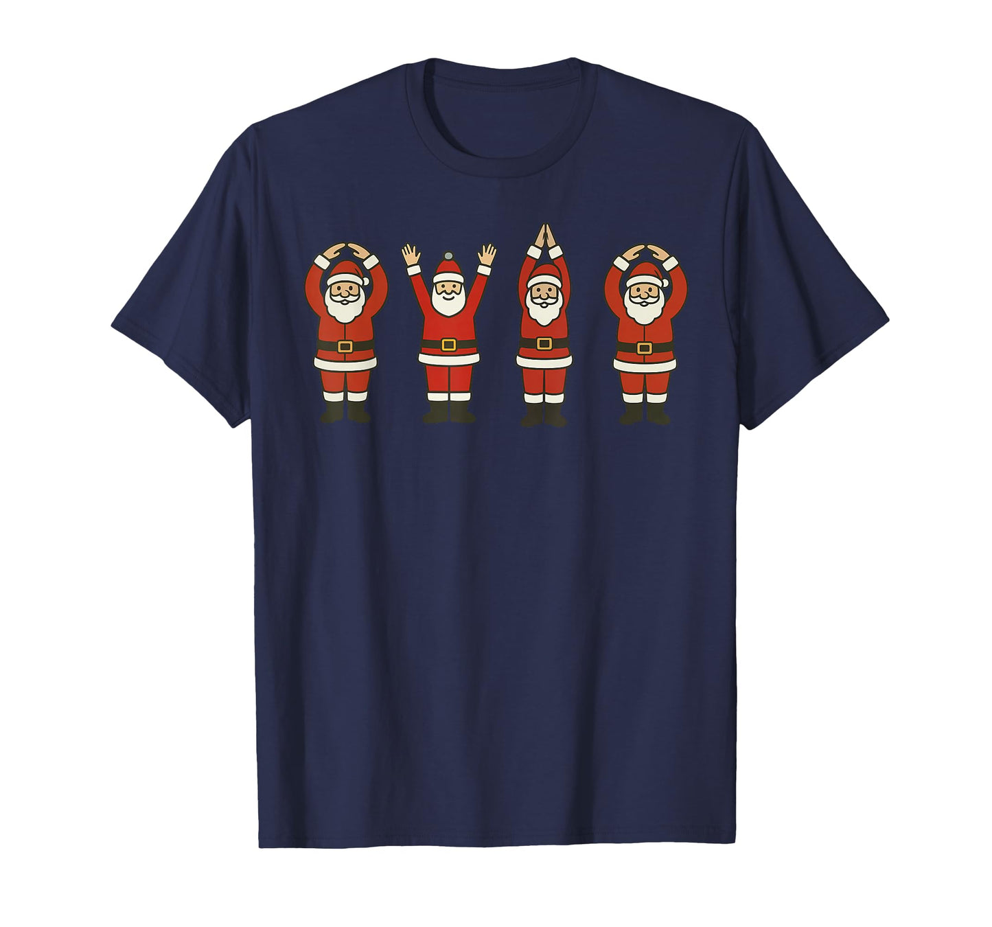 Funny Santa Ohio Midwestern Party O-H-I-O Christmas Season T-Shirt