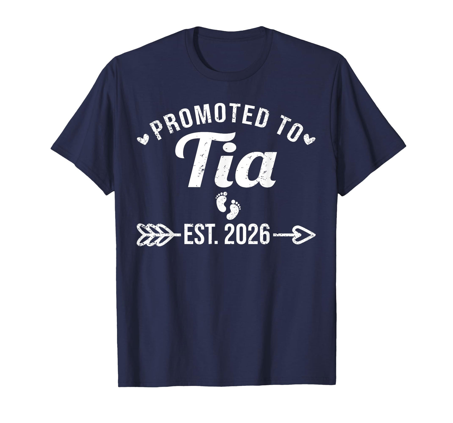 Promoted to Tia Est 2026 Funny Spanish Aunt Pregnancy T-Shirt