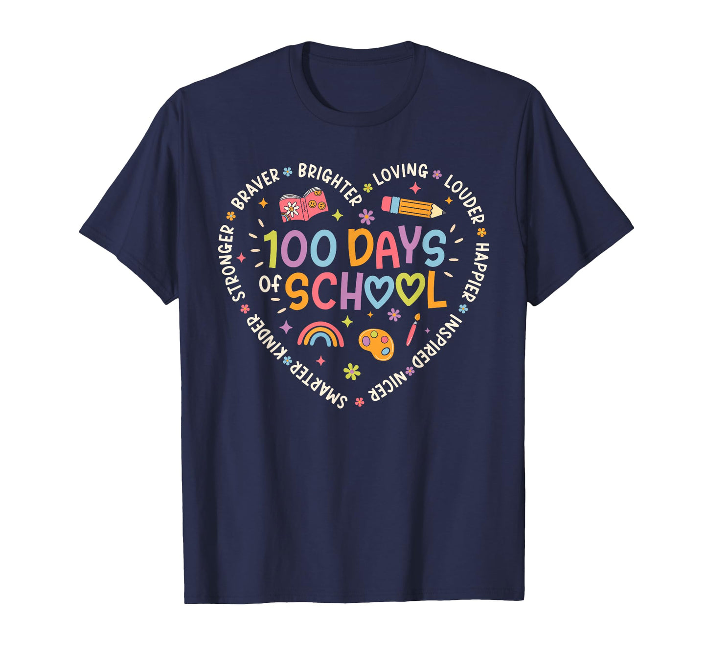 100 Days of School Teacher 100th Day of School Kids Girls T-Shirt