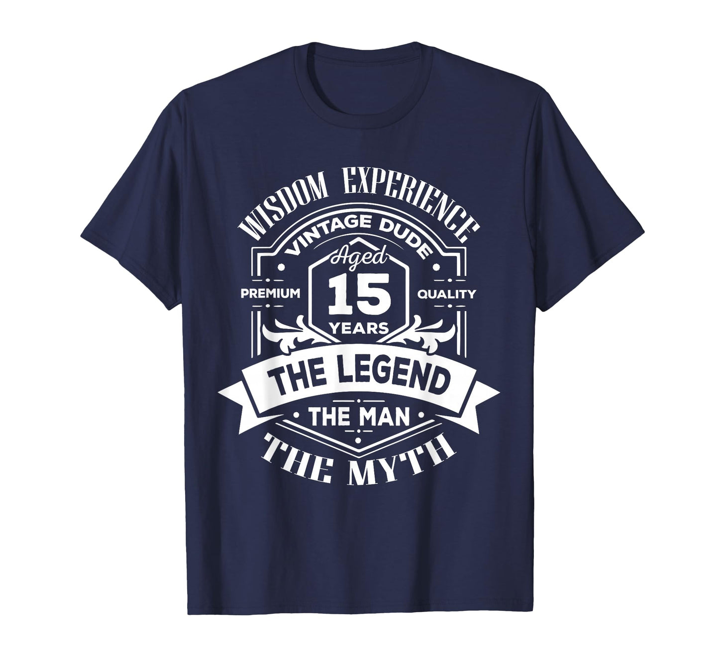 Vintage The Man Myth Legend 15 Birthday Tee for 15 Years Old T-Shirt