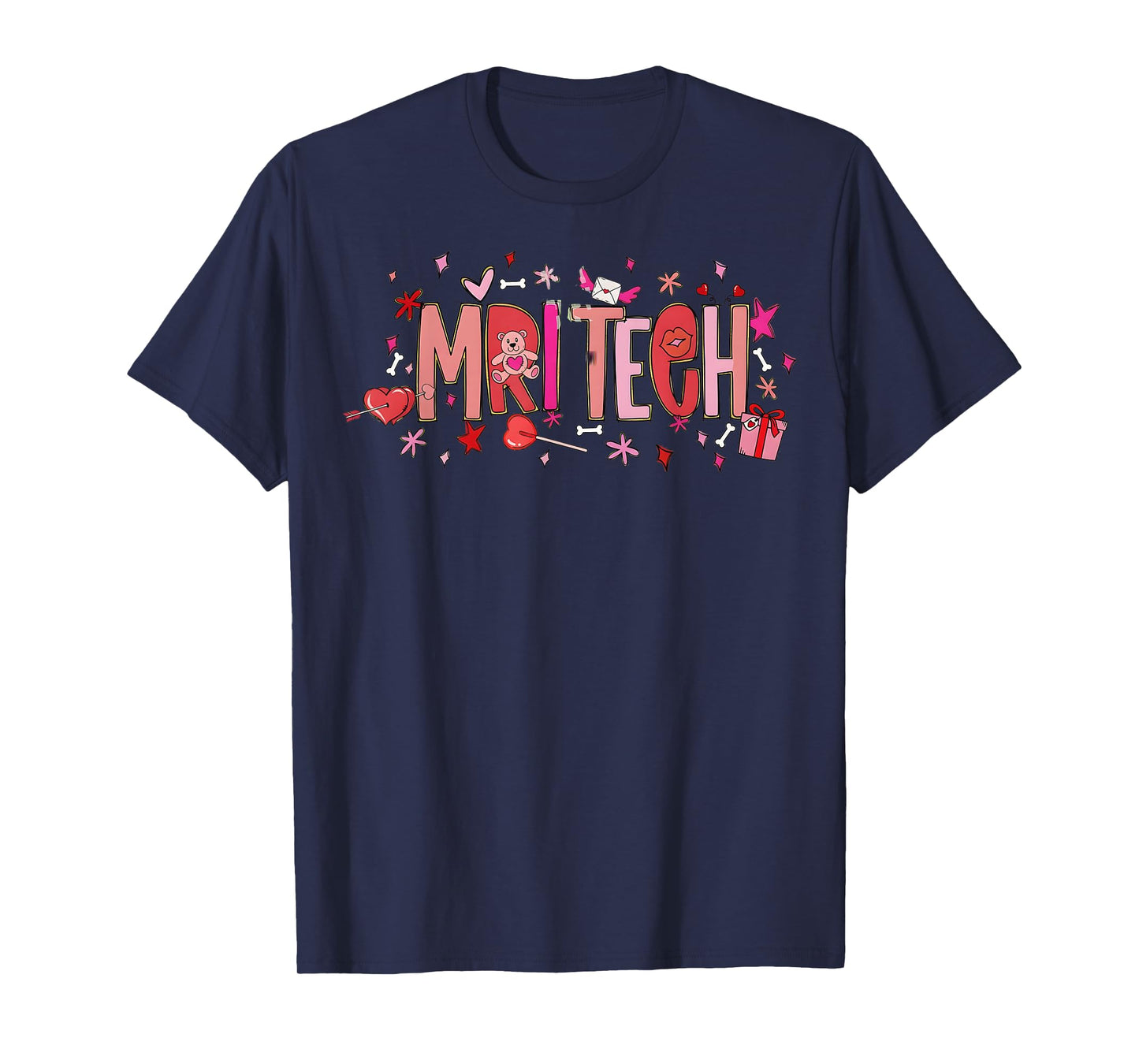 MRI TECH RAD TECH X RAY Team Nurse RN CNA MA Valentine Valen T-Shirt