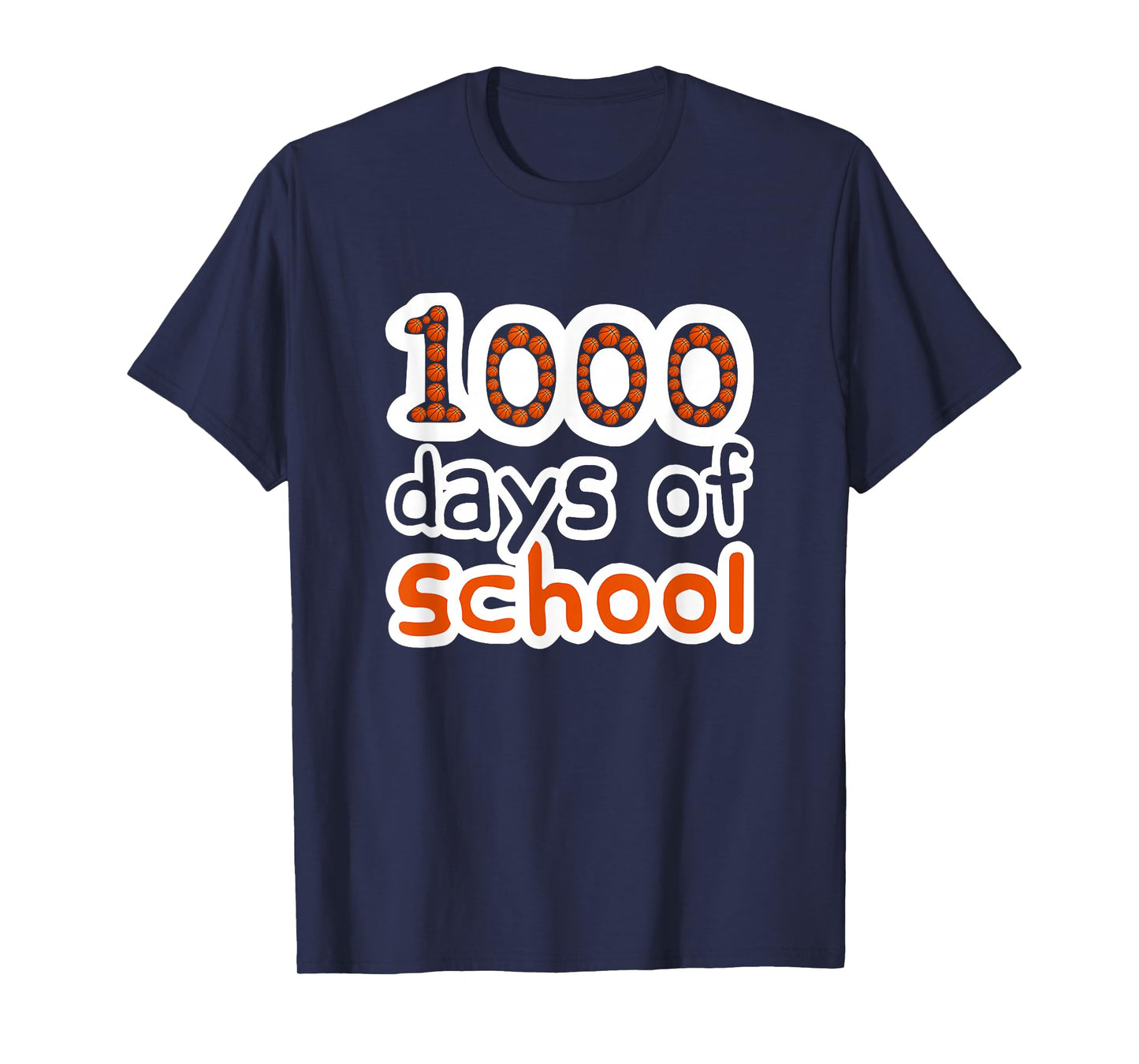 1000 Days of School Basketball Sport 1000th Day of School T-Shirt