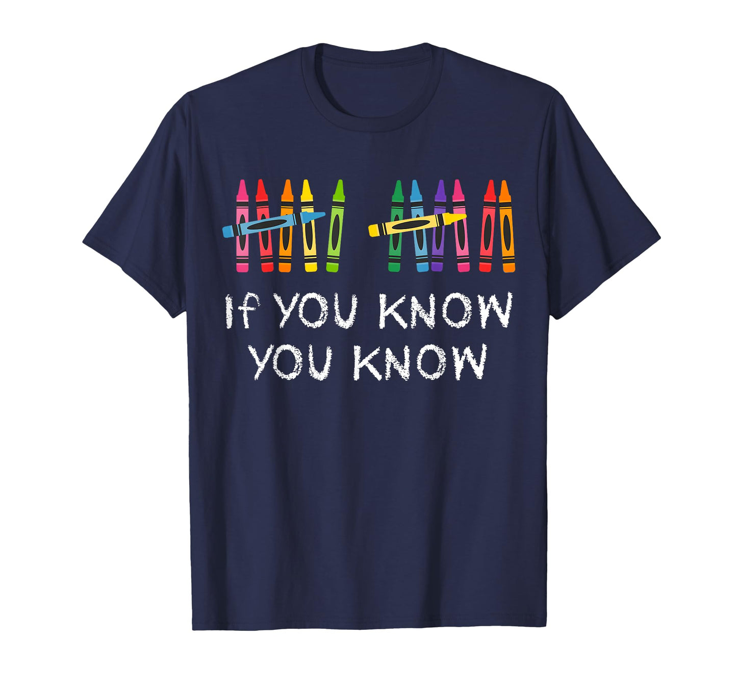 Funny Six Seven 6 7 Meme Tally Marks Crayons Teacher Kids T-Shirt