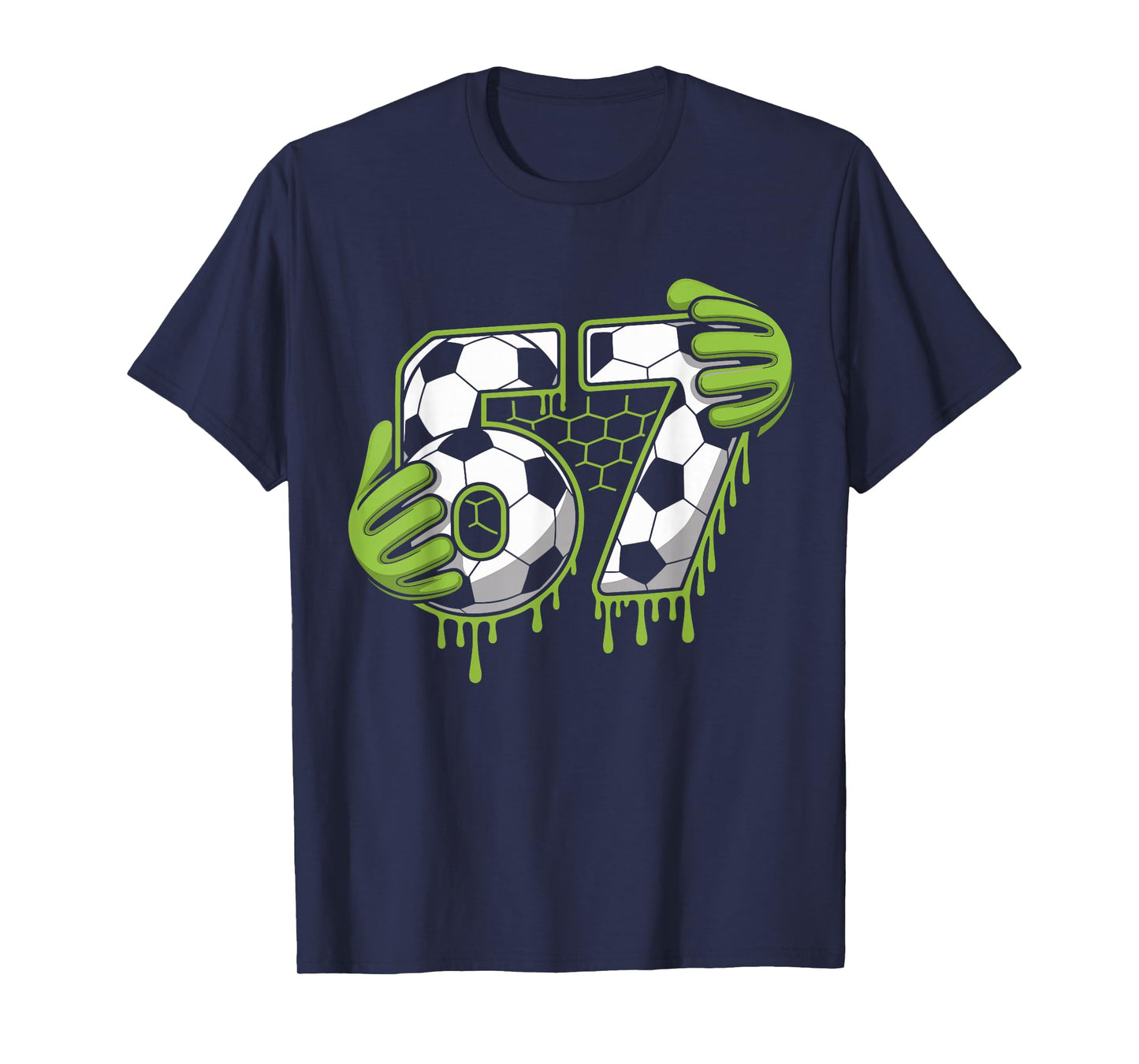 Soccer 67 Six Seven Alpha Slang 6 7 Meme Kids Teachers Boys T-Shirt