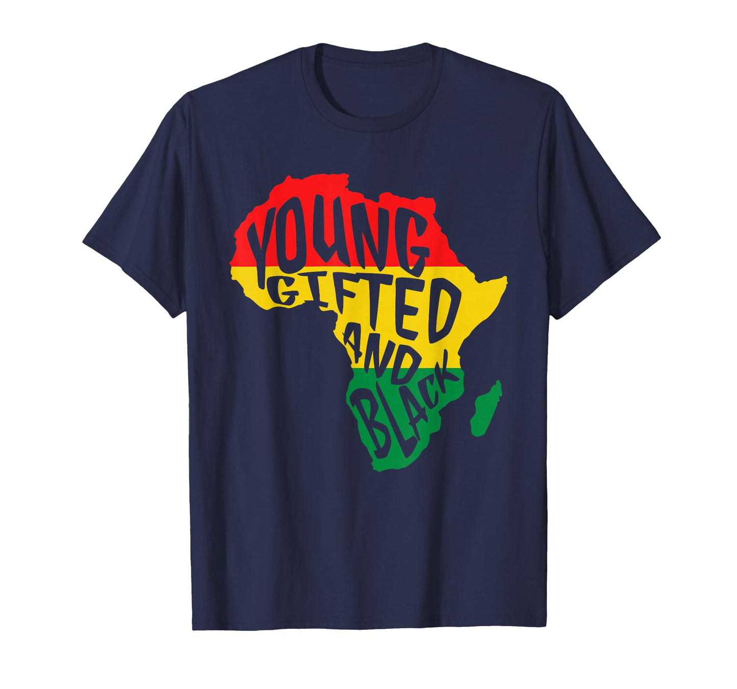 Young Gifted & Black African Pride Black History Month Kids T-Shirt