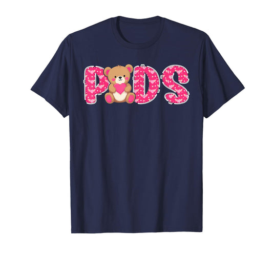Peds Valentine Pediatric Nurse Valentines Day Peds Nurse T-Shirt
