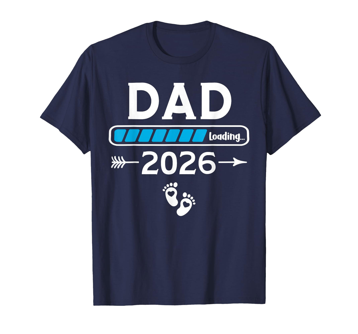 Promoted to Dad 2026 Loading Baby Shower Baby Announcement T-Shirt