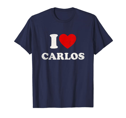 I Heart Carlos Boyfriend Y2K Vintage Big Heart Carlos T-Shirt