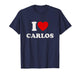 I Heart Carlos Boyfriend Y2K Vintage Big Heart Carlos T-Shirt