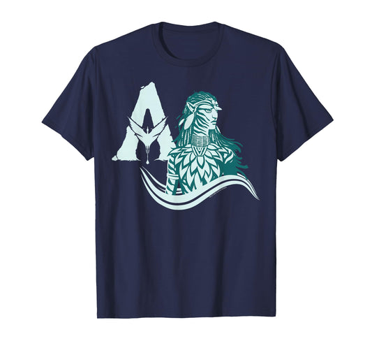 Avatar: Fire and Ash Neytiri Avatar Distressed Logo T-Shirt