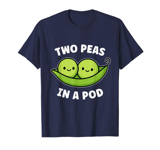 Two Peas in a Pod Cute Kawaii Funny T-Shirt