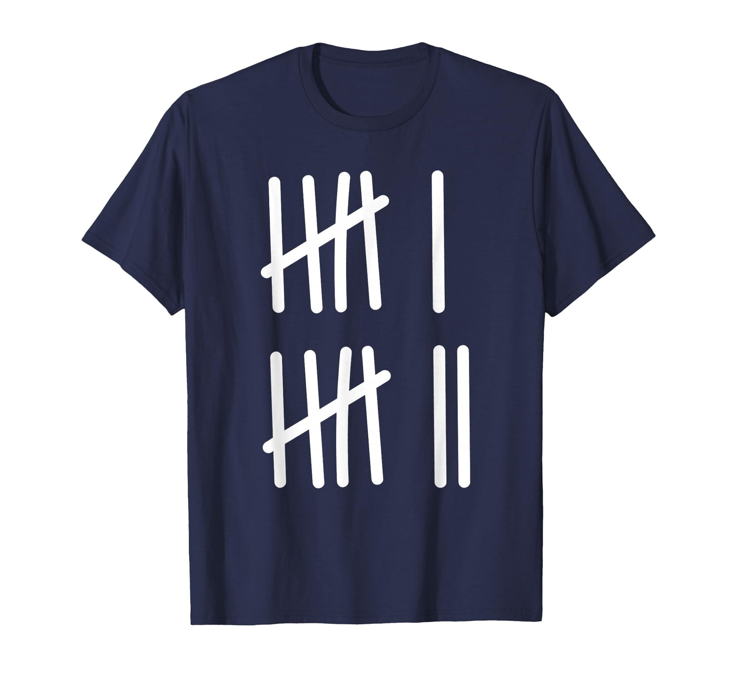 Six Seven 6 7 Meme Tally Marks Counting Gen Alpha Slang Math T-Shirt
