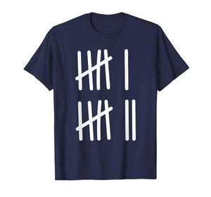 Six Seven 6 7 Meme Tally Marks Counting Gen Alpha Slang Math T-Shirt