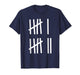 Six Seven 6 7 Meme Tally Marks Counting Gen Alpha Slang Math T-Shirt