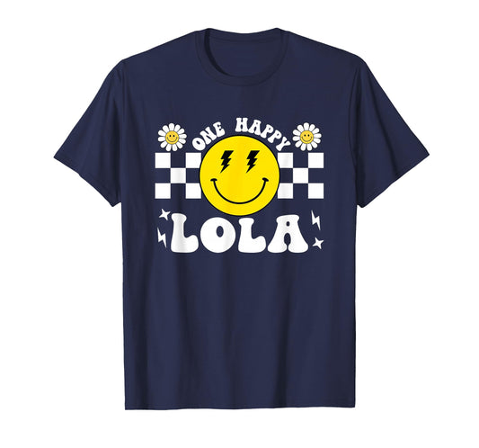 One Happy Dude Lola 1st Birthday Family Matching T-Shirt