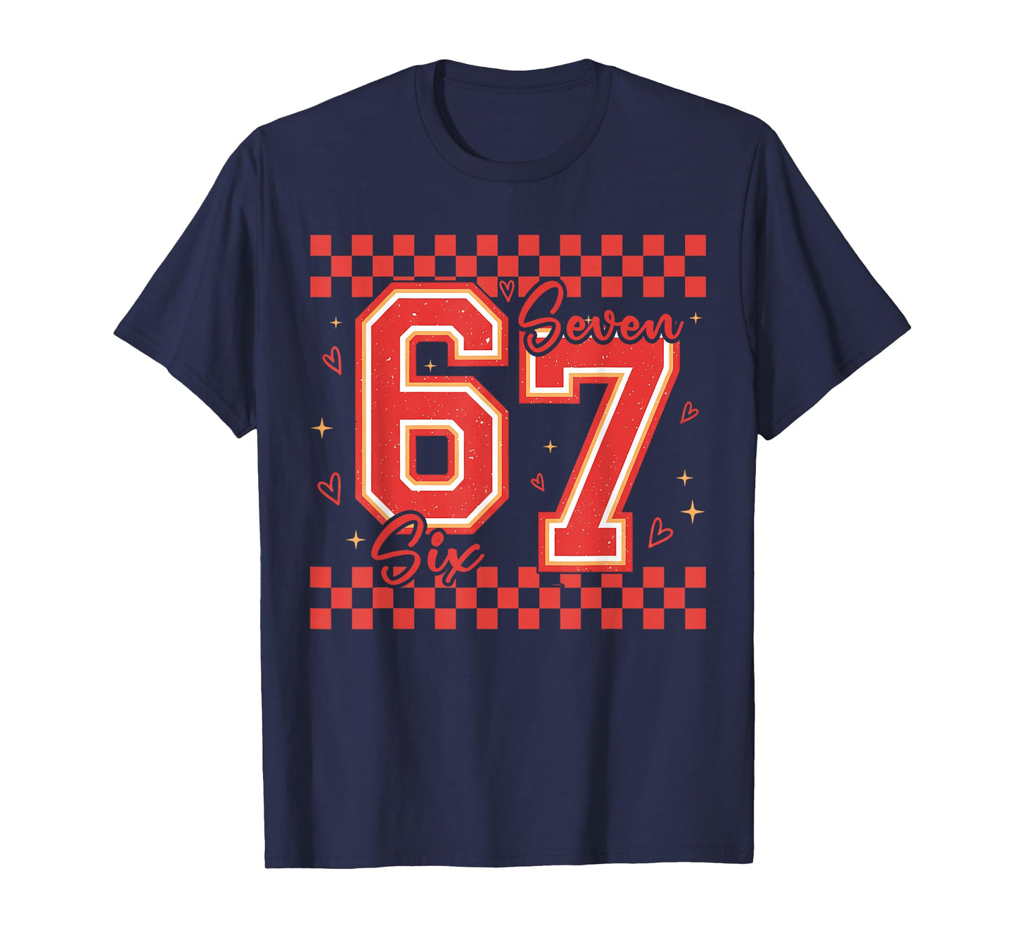 Six Seven 67 Meme Cool Valentine’s for Teens Boys Girls Kids T-Shirt
