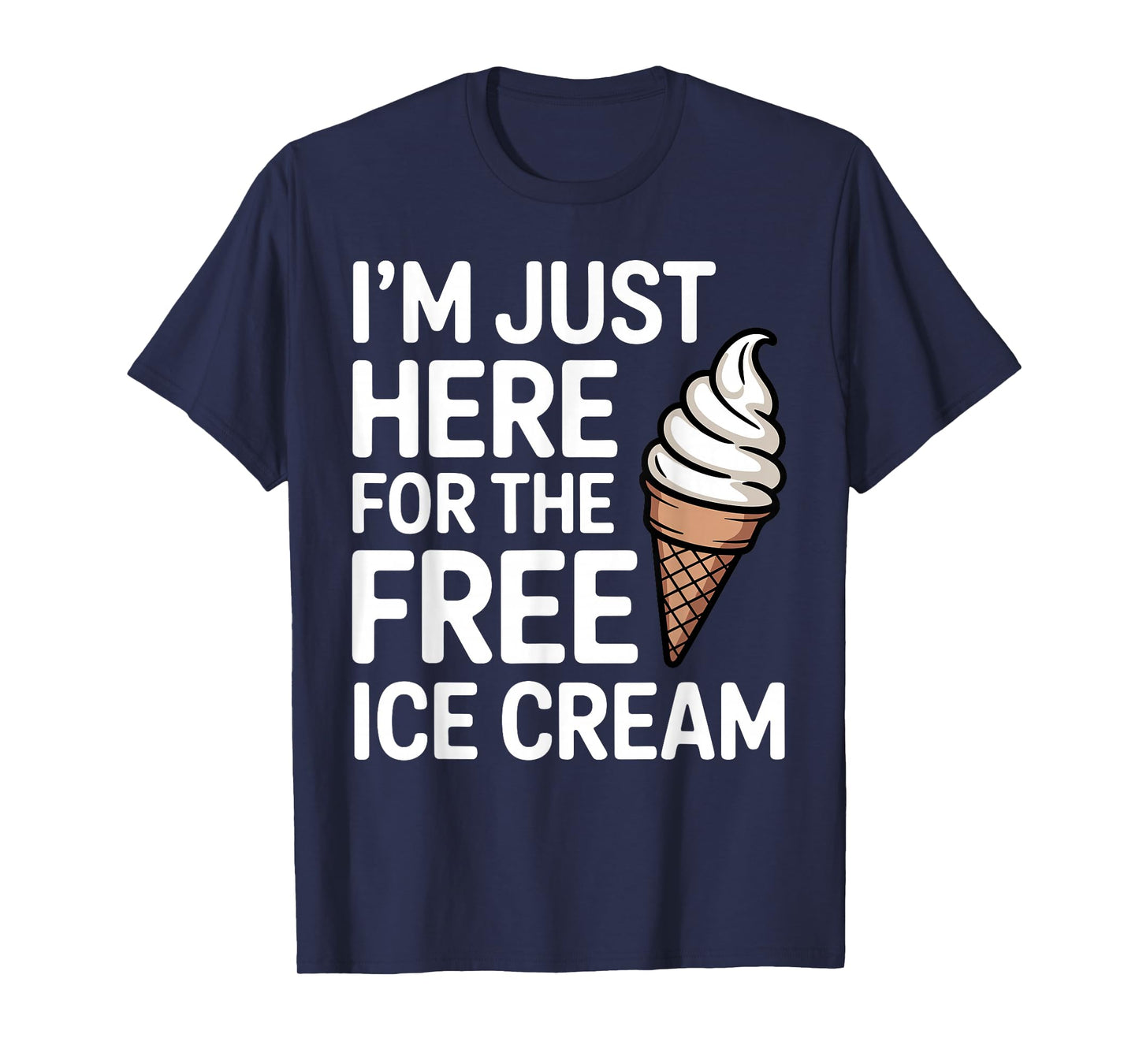 Funny Ice Cream Art for Men Women Kids Dessert Ice Cream Fan T-Shirt