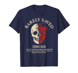 Vintage Ezekiel 36-26 Heart of Flesh Bible Verse Christian T-Shirt