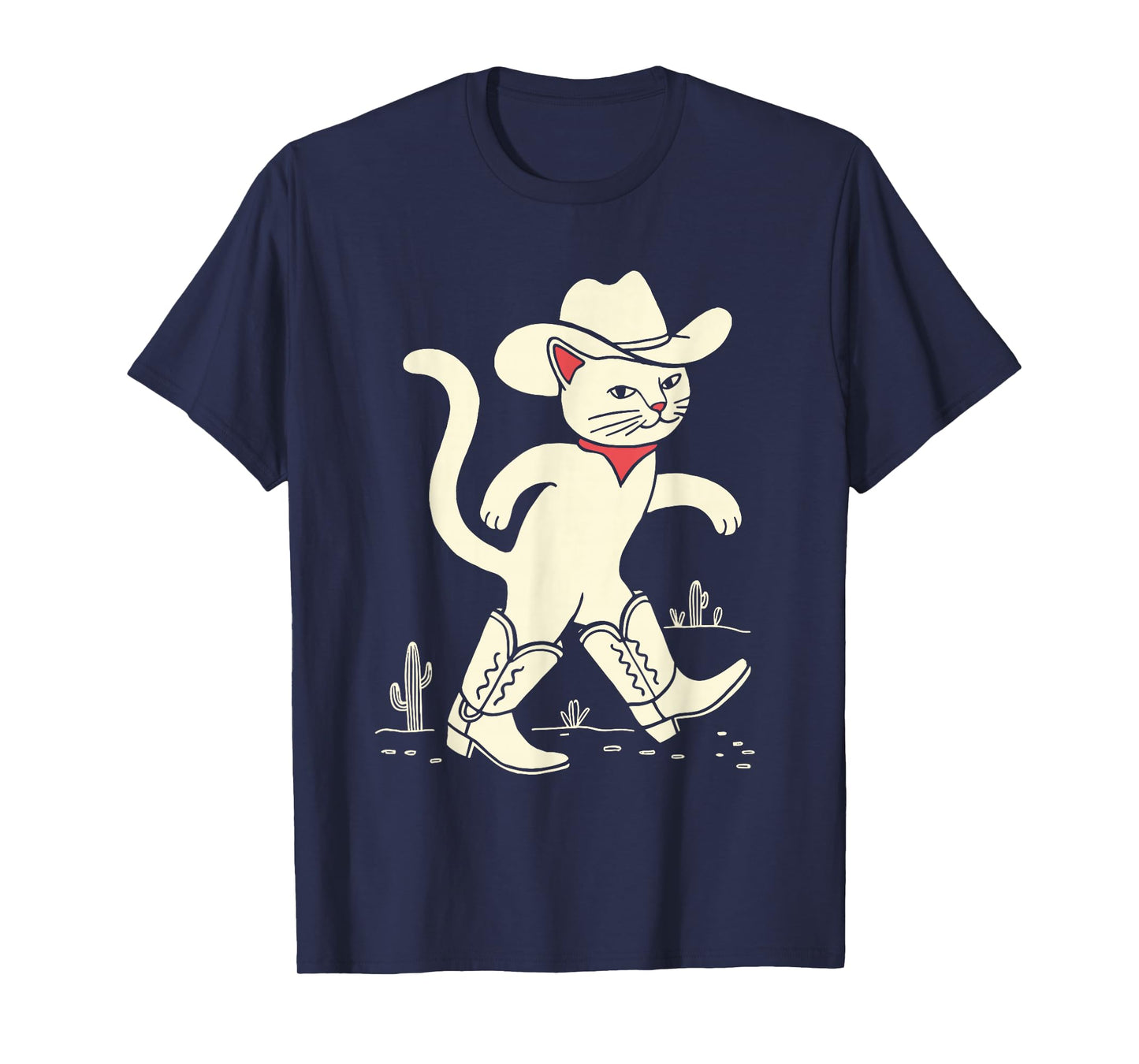Funny Cowboy Cat T-Shirt