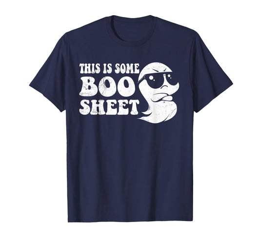 Retro Halloween Boo Ghost Costume This is Some Boo Sheet T-Shirt