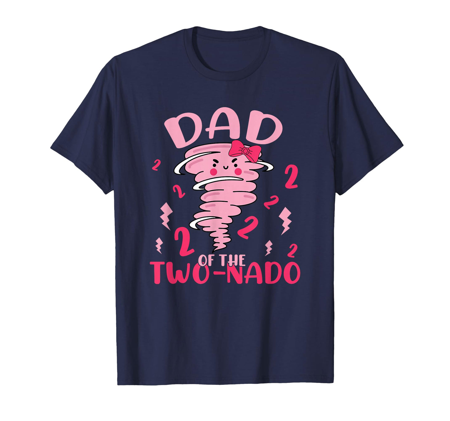 Dad of The Two-nado Tornado Theme 2nd Birthday Party T-Shirt