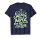 Saving The World One Ice Pack at A Time Funny School Nurse T-Shirt