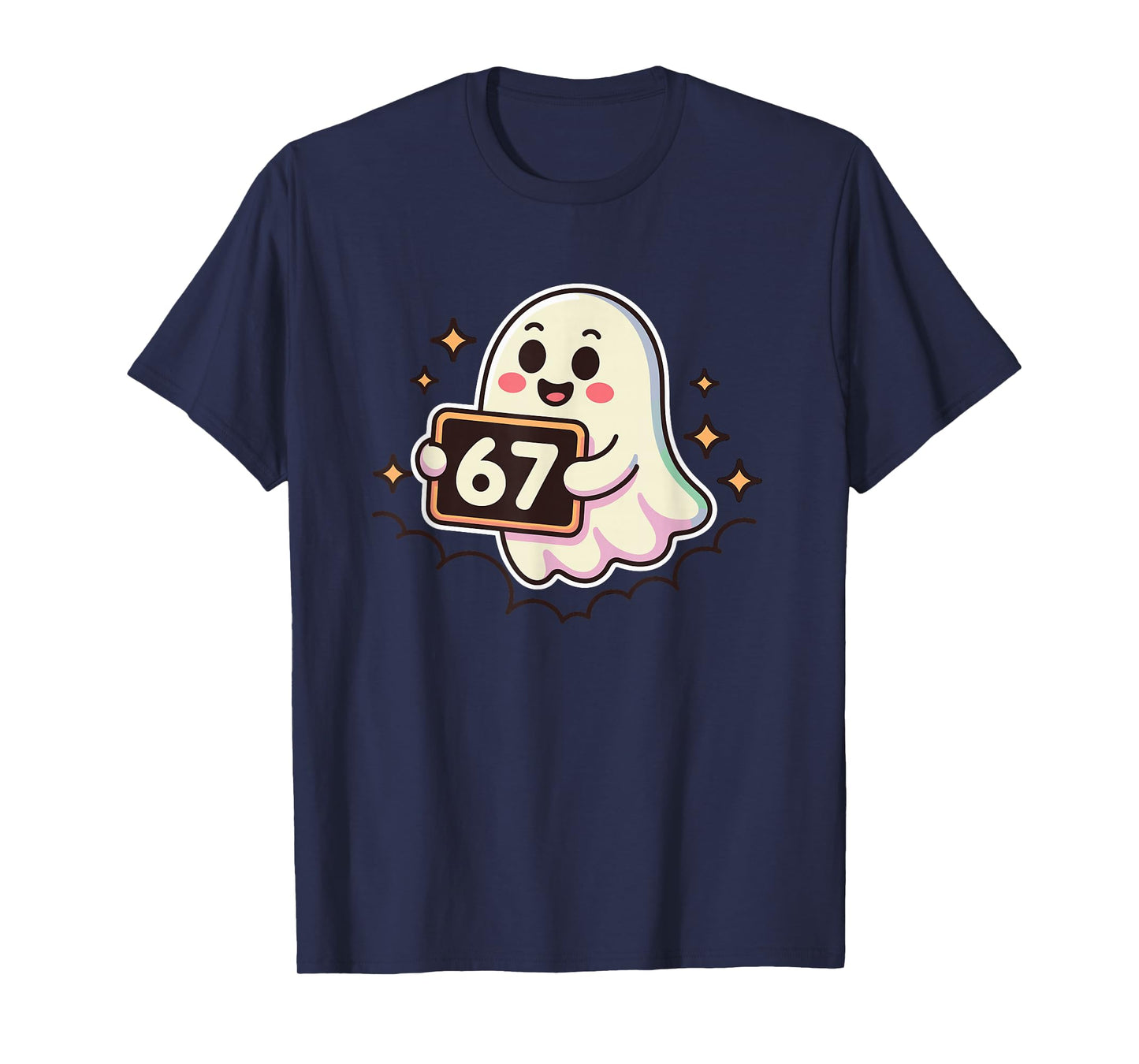 Cartoon Ghost 67 Meme T-Shirt