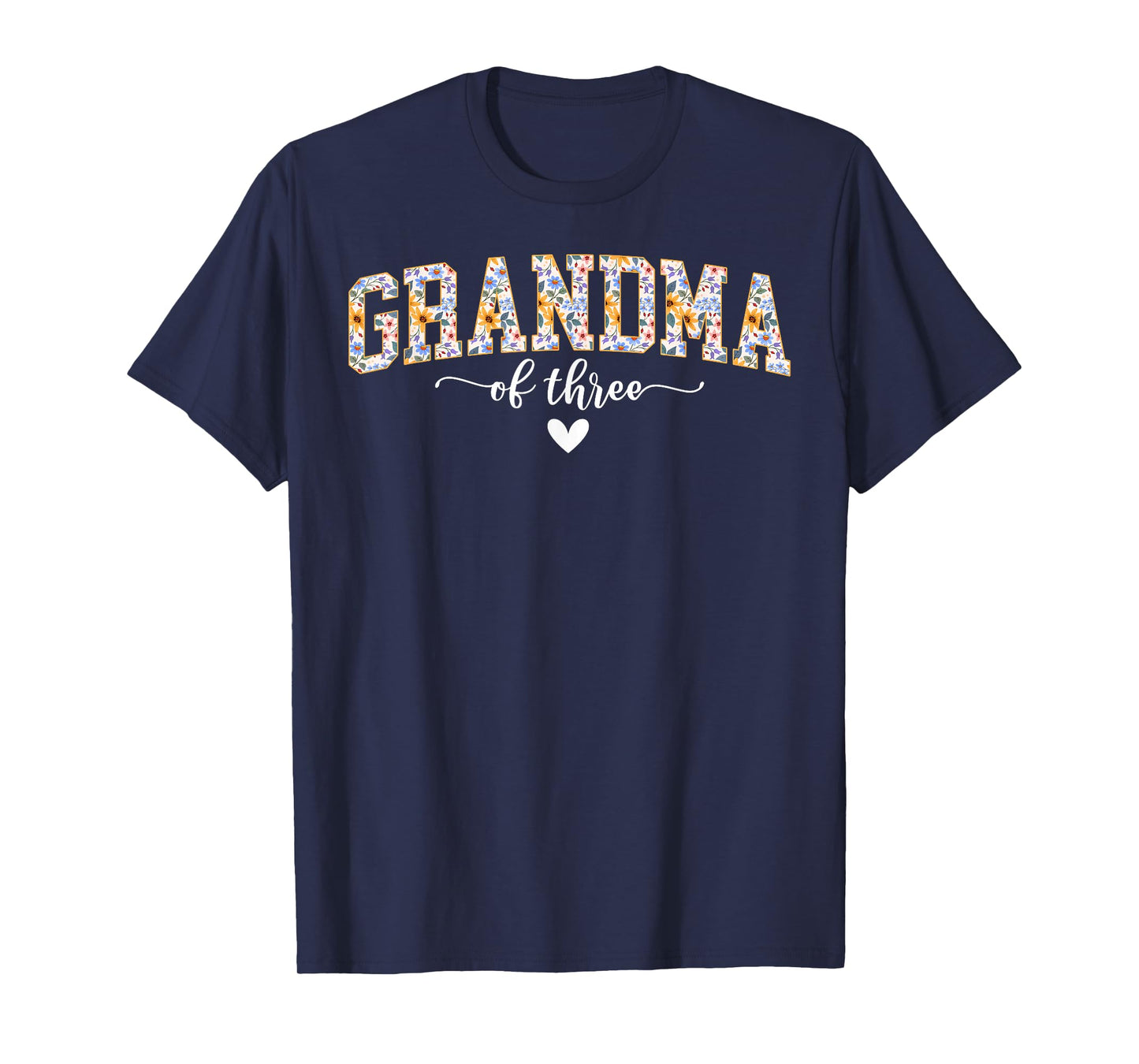Grandma of Three Triplet Grandma of 3 Grandmother of Three T-Shirt