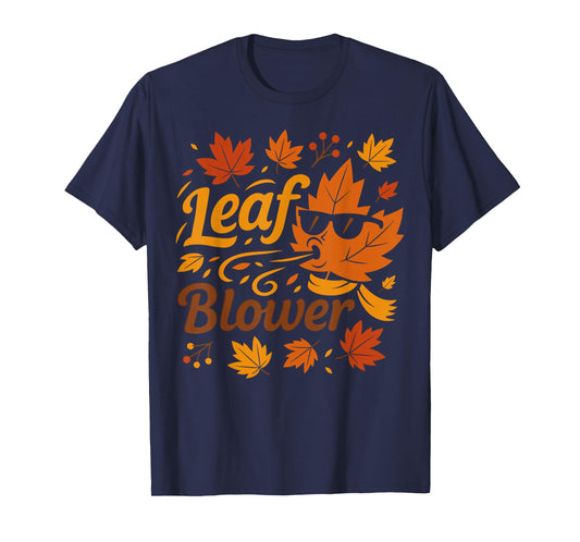 Leaf Blower for Women Adult Men Couples Fall Costume T-Shirt