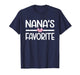 Grandma's - Nana's Favorite Baby Grandaughter Coquette Bow T-Shirt