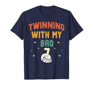 67 Twinning with My Bro Funny 6 7 Meme Twin Day Spirit Week T-Shirt